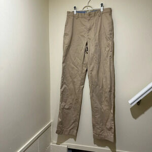 Men’s L.L Bean Vintage Khaki Natural Fit Straight Leg Office  Pants Size: 31x36